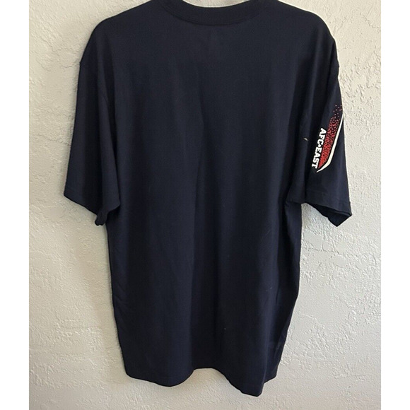 Reebok New England Patriots T-Shirt Mens Large Navy NFL Football Short Sleeve - Picture 2 of 6